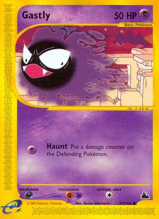 Gastly 057 - Reverse Holofoil Skyridge - Common