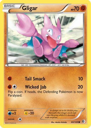Gligar 080 - Reverse Holofoil Boundaries Crossed - Common