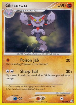 Gliscor (55) 055 - Reverse Holofoil Legends Awakened - Uncommon