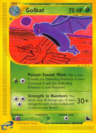 Golbat 060 - Reverse Holofoil Skyridge - Common
