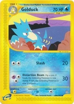 Golduck (50b) 50b - Reverse Holofoil Aquapolis - Uncommon