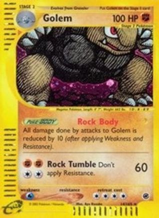 Golem (14) 014 - Reverse Holofoil Expedition - Holo Rare