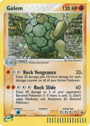 Golem 005 - Holofoil Dragon - Holo Rare