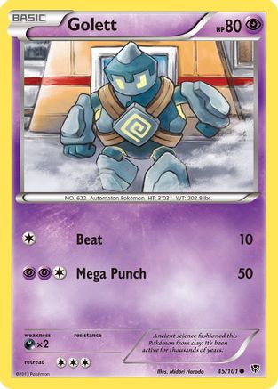 Golett 045 - Reverse Holofoil Plasma Blast - Common