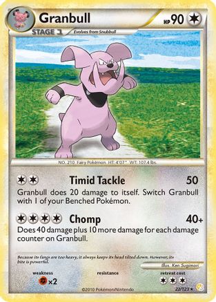 Granbull 022 HeartGold SoulSilver - Rare