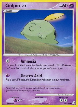 Gulpin 098 - Reverse Holofoil Legends Awakened - Common