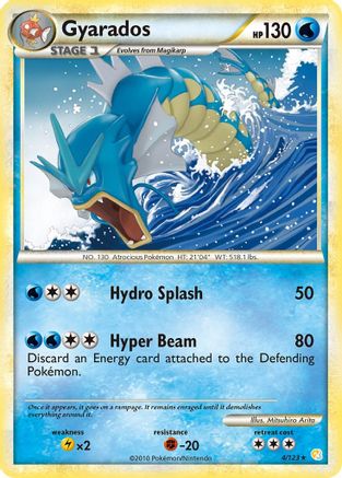 Gyarados 004/123 - Holofoil HeartGold SoulSilver - Holo Rare