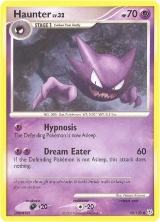 Haunter 050/130 - Reverse Holofoil Diamond and Pearl - Uncommon