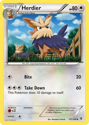 Herdier 121 - Reverse Holofoil Boundaries Crossed - Uncommon