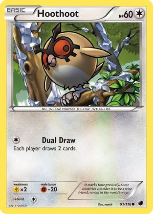 Hoothoot 091 Plasma Freeze - Common