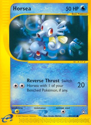 Horsea (85) 085 - Reverse Holofoil Aquapolis - Common