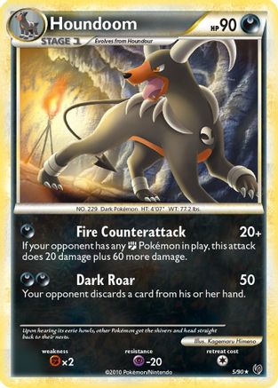 Houndoom 005 - Holofoil Undaunted - Holo Rare