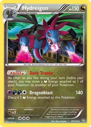 Hydreigon (97) 097 - Holofoil Dragons Exalted - Holo Rare