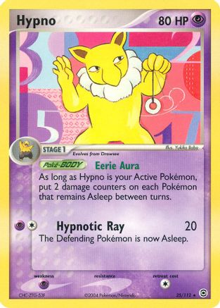 Hypno 025 FireRed & LeafGreen - Rare