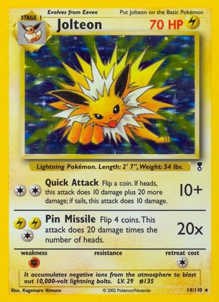 Jolteon 014 - Reverse Holofoil Legendary Collection - Holo Rare