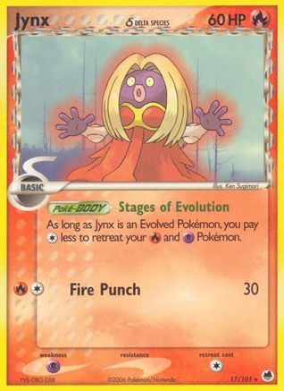 Jynx (Delta Species) 017 Dragon Frontiers - Rare