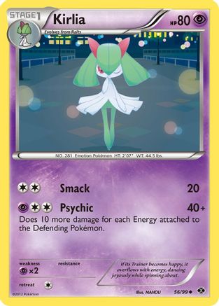 Kirlia 056 - Reverse Holofoil Next Destinies - Uncommon