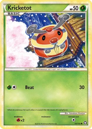 Kricketot 065/102 - Reverse Holofoil Triumphant - Common