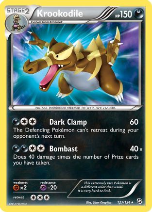 Krookodile 127 - Holofoil Dragons Exalted - Secret Rare