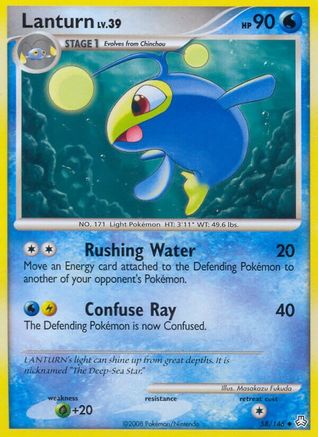 Lanturn (58) 058 - Reverse Holofoil Legends Awakened - Uncommon
