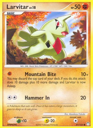 Larvitar 087 Mysterious Treasures - Common