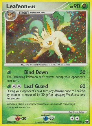 Leafeon (7) 007 - Reverse Holofoil Majestic Dawn - Holo Rare