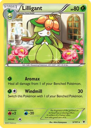 Lilligant 005 - Reverse Holofoil Noble Victories - Rare