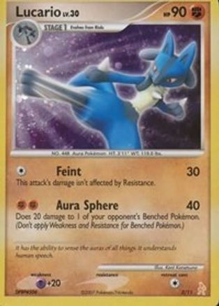 Lucario 003 - Holofoil DP Trainer Kit Manaphy & Lucario - Common