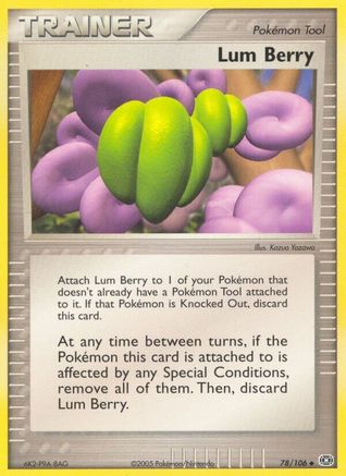 Lum Berry 078 - Reverse Holofoil Emerald - Uncommon