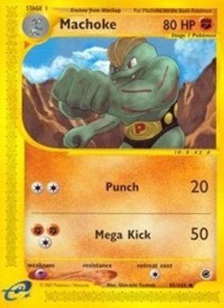 Machoke 085 - Reverse Holofoil Expedition - Uncommon