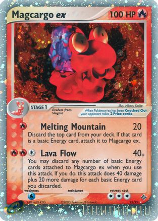 Magcargo ex 095 - Holofoil Dragon - Ultra Rare