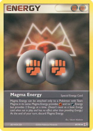 Magma Energy 087 - Reverse Holofoil Team Magma vs Team Aqua - Uncommon
