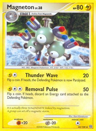 Magneton (43) 043 - Reverse Holofoil Stormfront - Uncommon