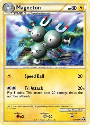 Magneton 043 - Reverse Holofoil Triumphant - Uncommon