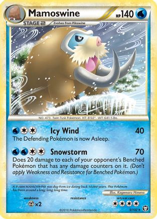 Mamoswine 005 - Holofoil Triumphant - Holo Rare