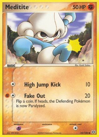 Meditite - Holofoil Emerald - Common