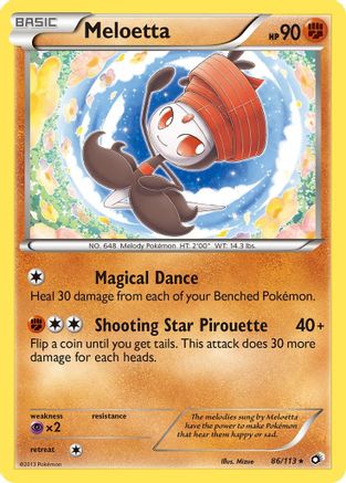 Meloetta (86) 086 Legendary Treasures - Rare