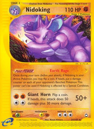 Nidoking (24) 024/147 Aquapolis - Rare