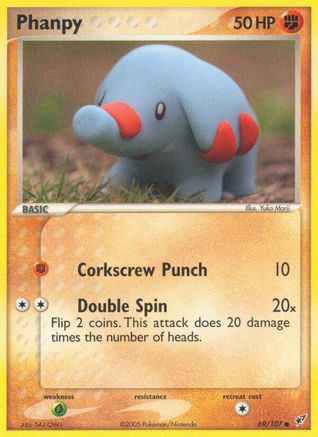 Phanpy 069 - Reverse Holofoil Deoxys - Common