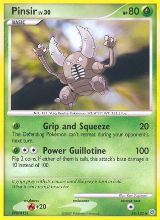 Pinsir - Reverse Holofoil Secret Wonders - Uncommon