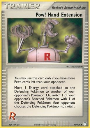 Pow! Hand Extension 085 - Reverse Holofoil Team Rocket Returns - Uncommon