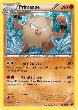 Primeape 060 Plasma Freeze - Common