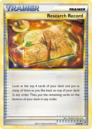 Research Record - Reverse Holofoil Call of Legends - Uncommon