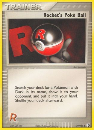 Rocket's Poke Ball 089/109 - Reverse Holofoil Team Rocket Returns - Uncommon