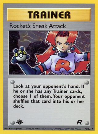 Rocket's Sneak Attack (72) 072 - 1st Edition Team Rocket - Rare