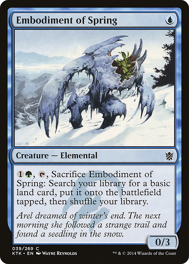 Embodiment of Spring (KTK-039) - Khans of Tarkir Foil