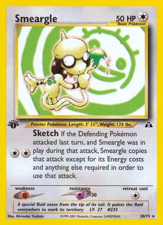 Smeargle (30) 030 - 1st Edition Neo Discovery - Rare