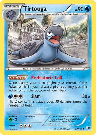 Tirtouga - Reverse Holofoil Plasma Blast - Uncommon