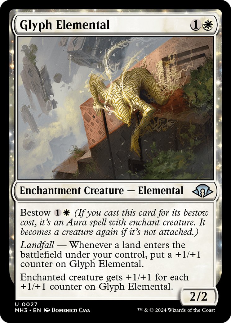 Glyph Elemental (MH3-027) - Modern Horizons 3: (enchantment) Foil
