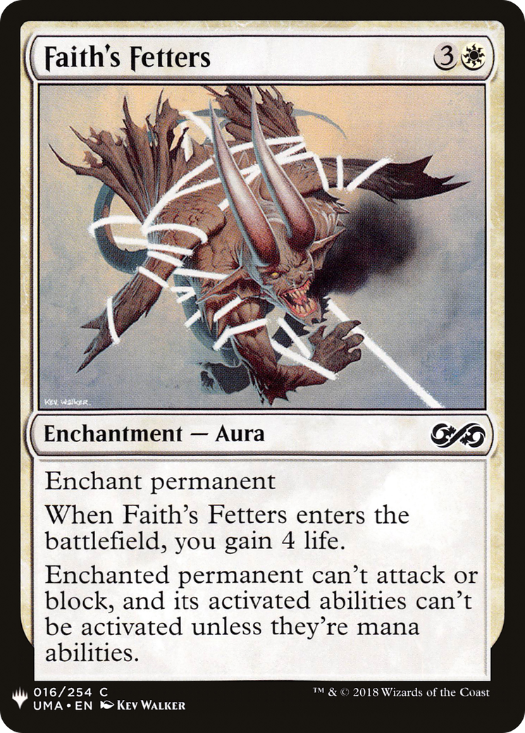 Faith's Fetters (LIST-016) - The List
